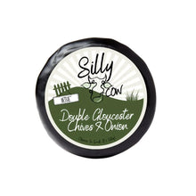 Silly Cow Double Gloucester with Chives & Onion Waxed Truckle 200g - Case of 8