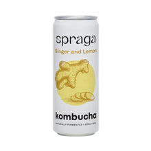 Spraga Organic Ginger & Lemon Kombucha Drink 12 x 330ml