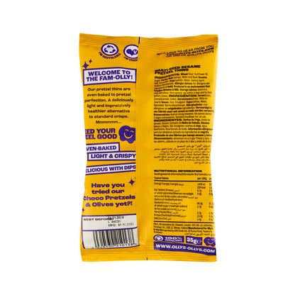 Olly's Wholesale - Multiseed Pretzel Thins 35g Back of Bag