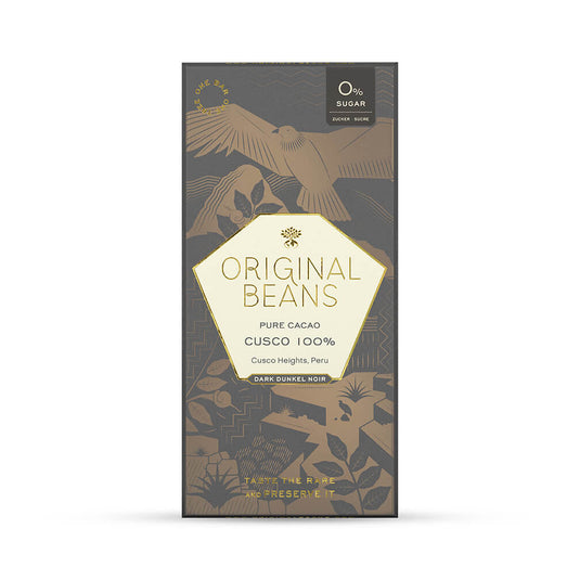 Original Beans Wholesale - Cusco Chocolate Bar 100% 13 x 70g