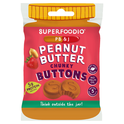 Peanut Butter & Jam Buttons 15 x 20g - Superfoodio