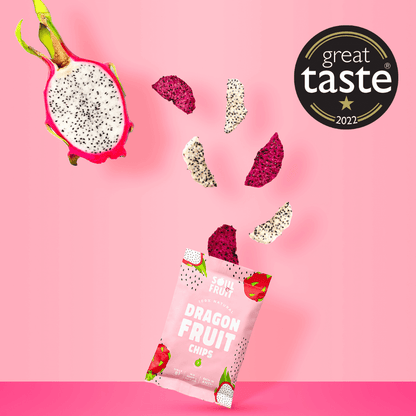 Soul Fruit Wholesale - Dragon Fruit Chips 10 x 20g Great Taste Award Winner 2022 Lifetsyle