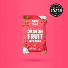 Soul Fruit Wholesale - Soft Dried Dragon Fruit 10 x 20g Great Taste Award Winner 2022