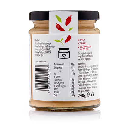 Wholesale Lucy's Dressings - Vegan Chilli Mayo 6 x 240g Bar of Jar