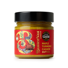 Case of 10 x 180g Maple Turmeric Cashew Nut Butter from ButterNut of London