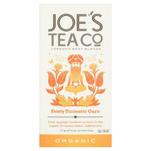 Case of 6 x 15 Teabags Organic Feisty Turmeric Guru Herbal Infusion from Joe's Tea Co.